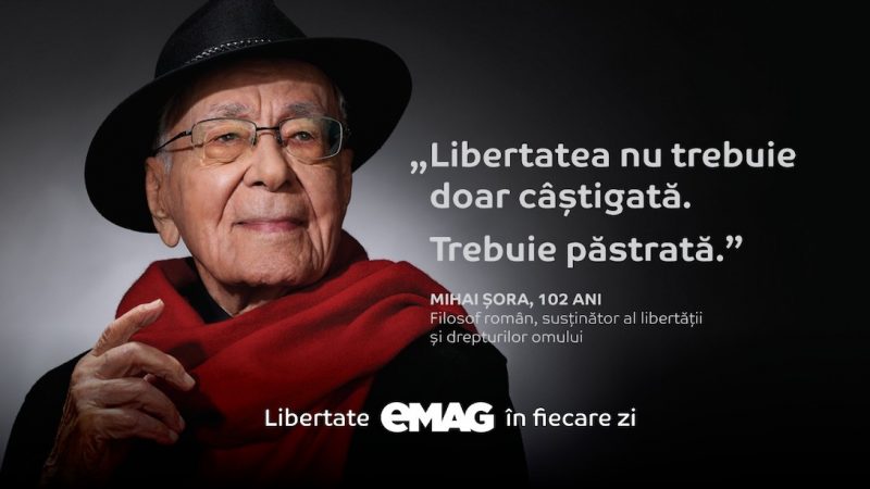 eMag lansează o nouă campanie curajoasă, alături de Mihai Șora Mihai-Sora-emag-800x450