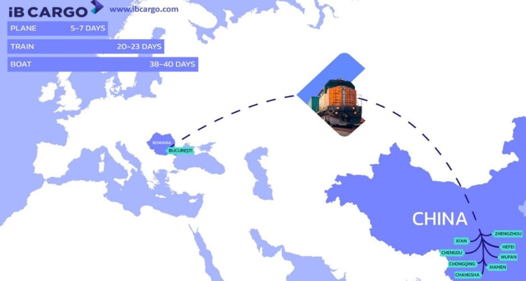 O alternativă la importurile maritime din China este transportul feroviar