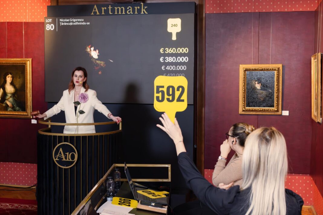 Moment istoric la Artmark. Un tablou al lui Grigorescu vândut pentru un record de 365.000 EURO, un semnal puternic al pieței de artă românească Casa de Licitații Artmark