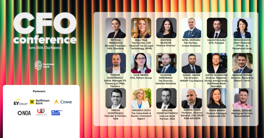 O nouă ediție „CFO Conference” la Cluj-Napoca. Speakers CFO
