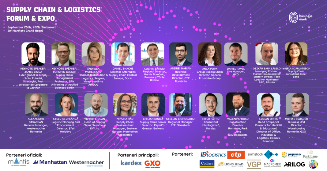 Supply Chain & Logistics Forum București: 20 de lideri români și internaționali dezbat, pe 25 septembrie, direcțiile strategice și noile oportunități din România și din regiune Eveniment Business Mark